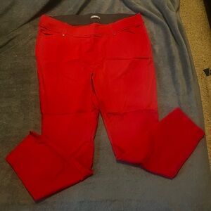 Maurices Bold Scarlet Cropped Pants